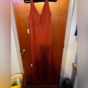 Azazie Terracota Dress